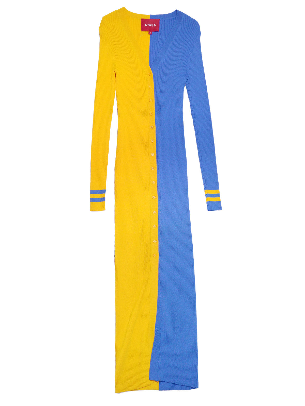 STAUD Angeles Chargers Shoko ニットボタンアップワンピース – bed 