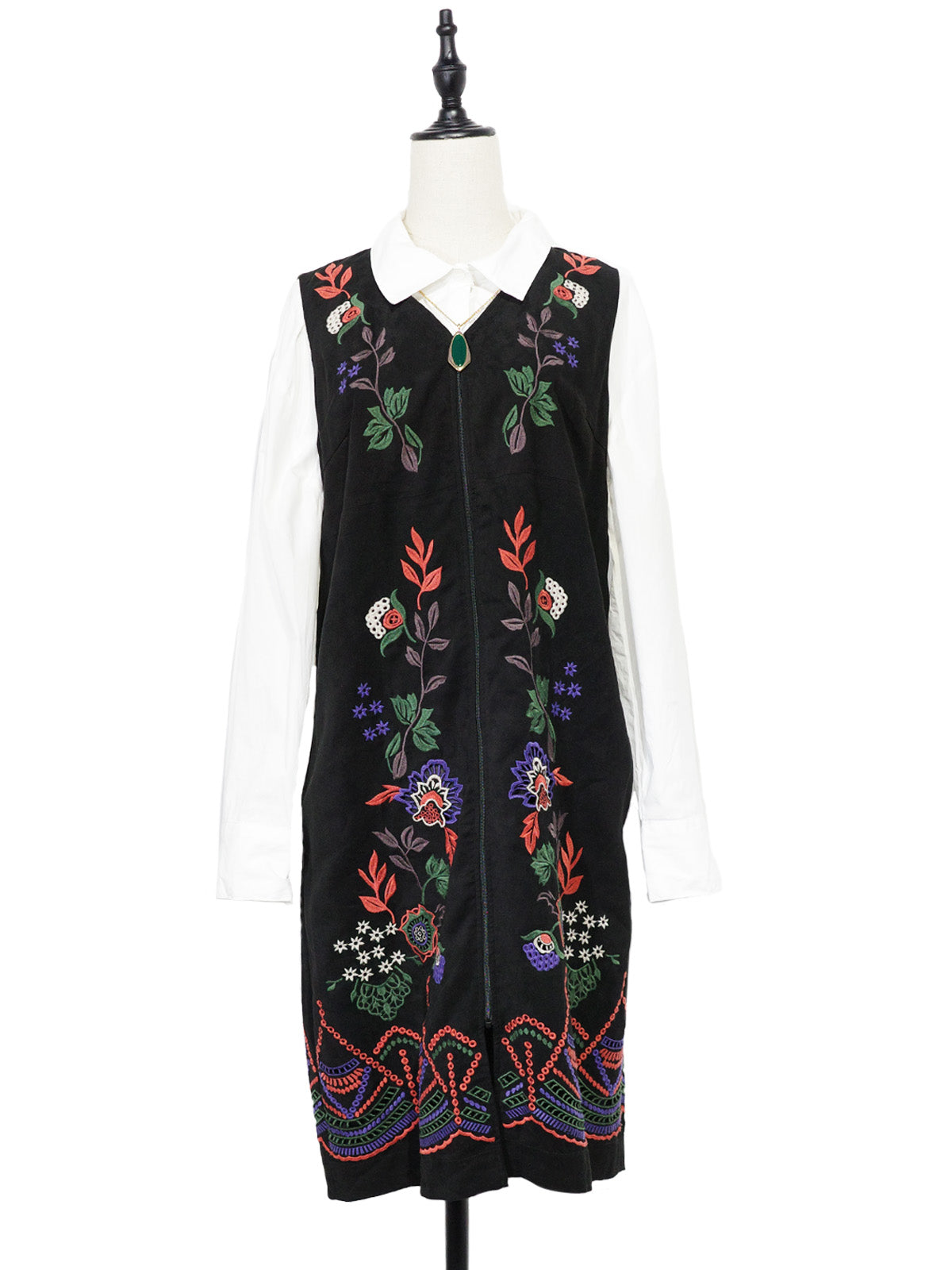 VIVIENNE TAM 刺繍ベロアワンピース – bed - Urban Vintage & Mode