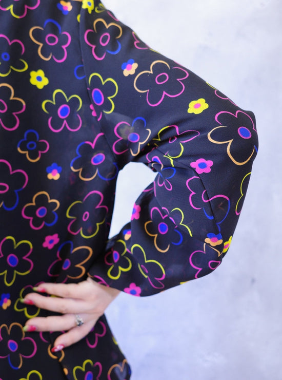 【Used】<br> 花柄シアーシャツ