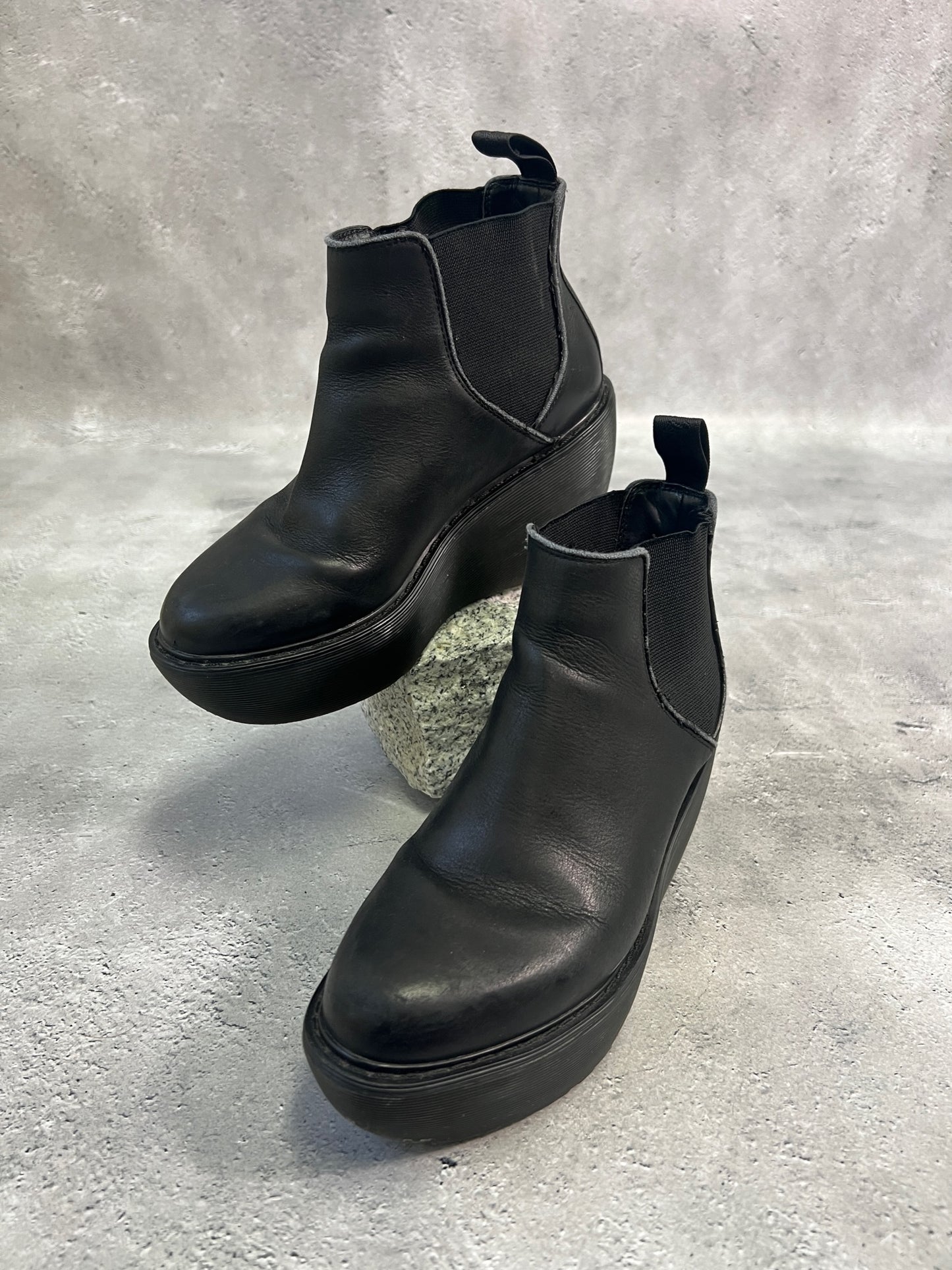 Dr.Martens ウェッジソールレザーブーツ