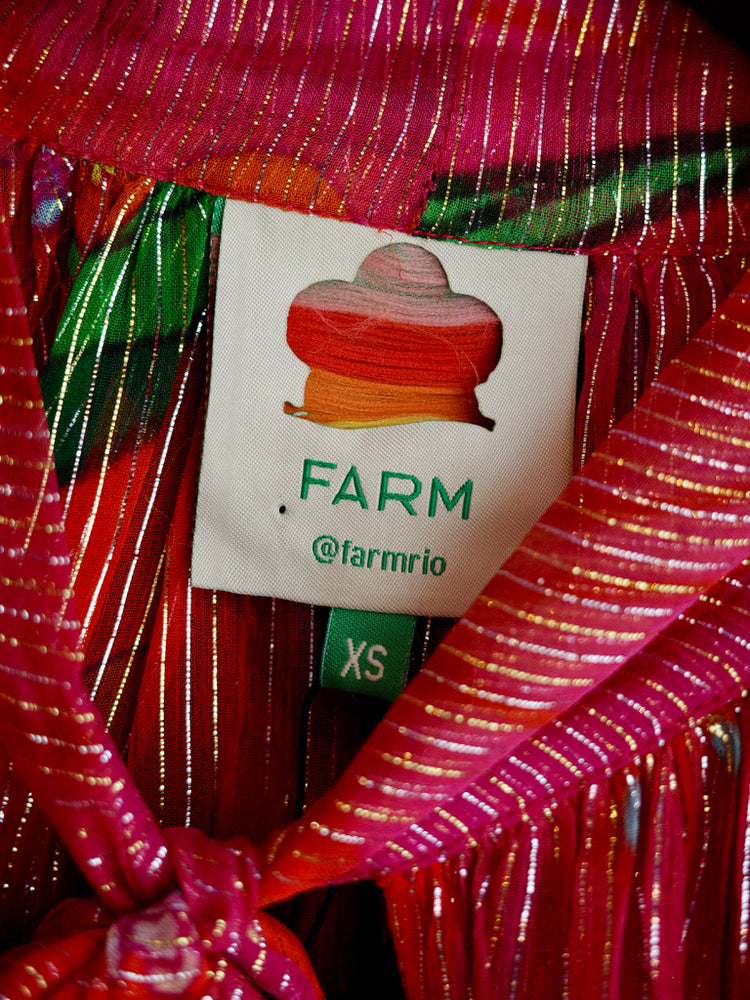 
                      
                        FARM RIO ハイビスカス柄ブラウス
                      
                    