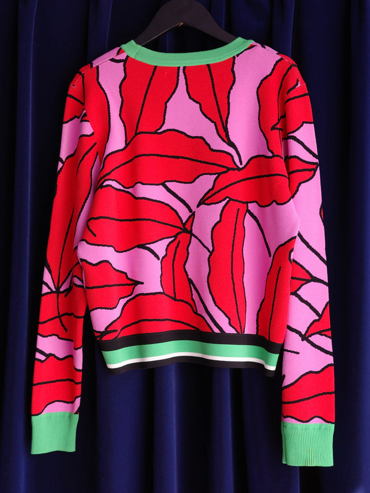 
                      
                        DIANE VON FURSTENBERG リーフ柄トップス
                      
                    