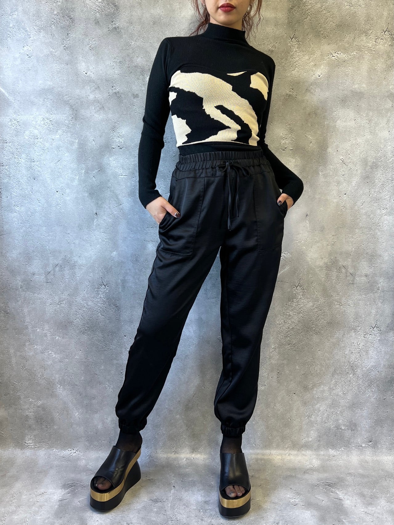 【Used】<br>カウ柄ニットビスチェ