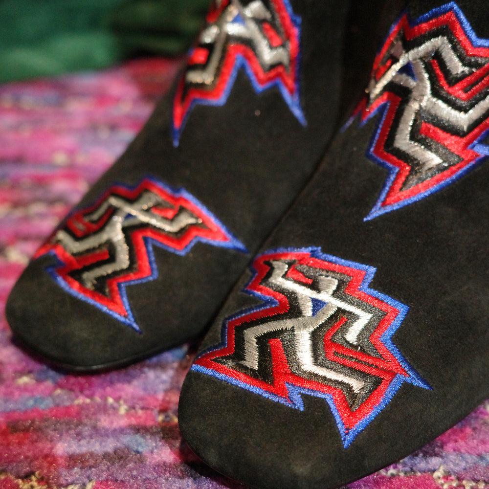 
                      
                        KAT MACONIE 刺繍デザインショートブーツ
                      
                    