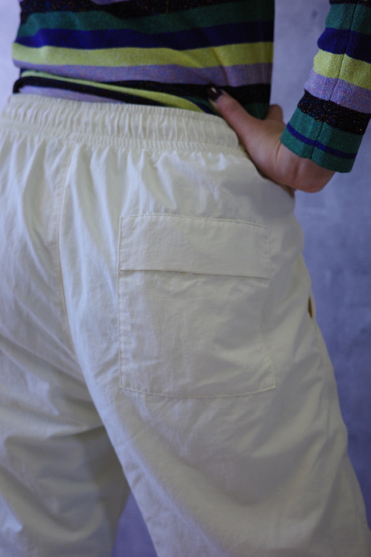 【Used】<br>"NIKE"ホワイトナイロンパンツ