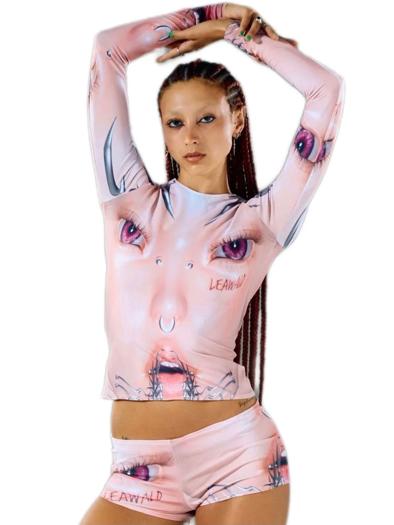 LEAWALD Tribal face short beige