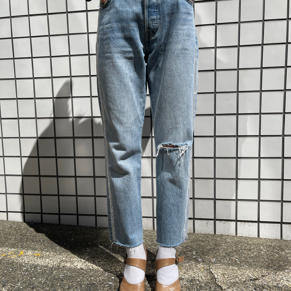 
                      
                        Levi's501ラインストーンデザインデニムパンツ
                      
                    