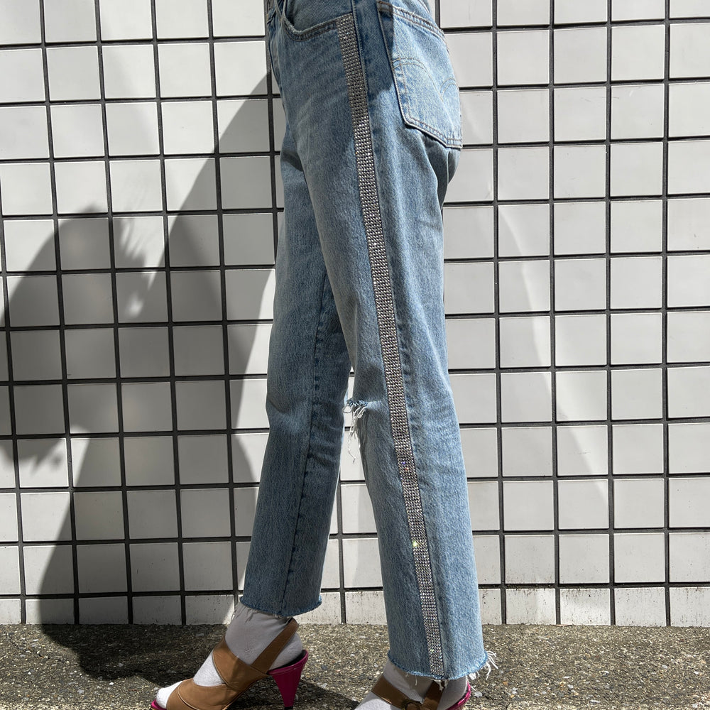 
                      
                        Levi's501ラインストーンデザインデニムパンツ
                      
                    