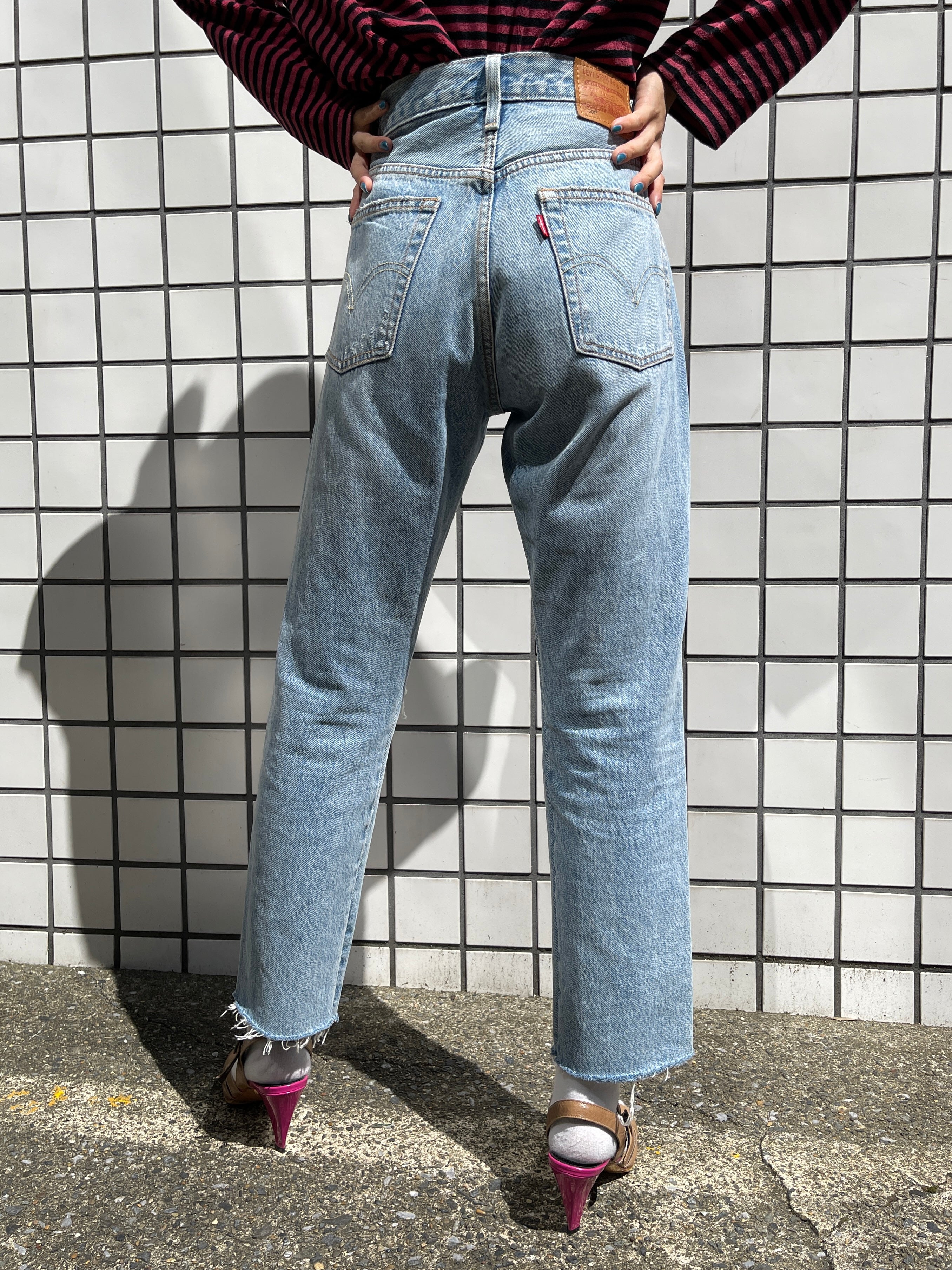 Levi's501ラインストーンデザインデニムパンツ – bed