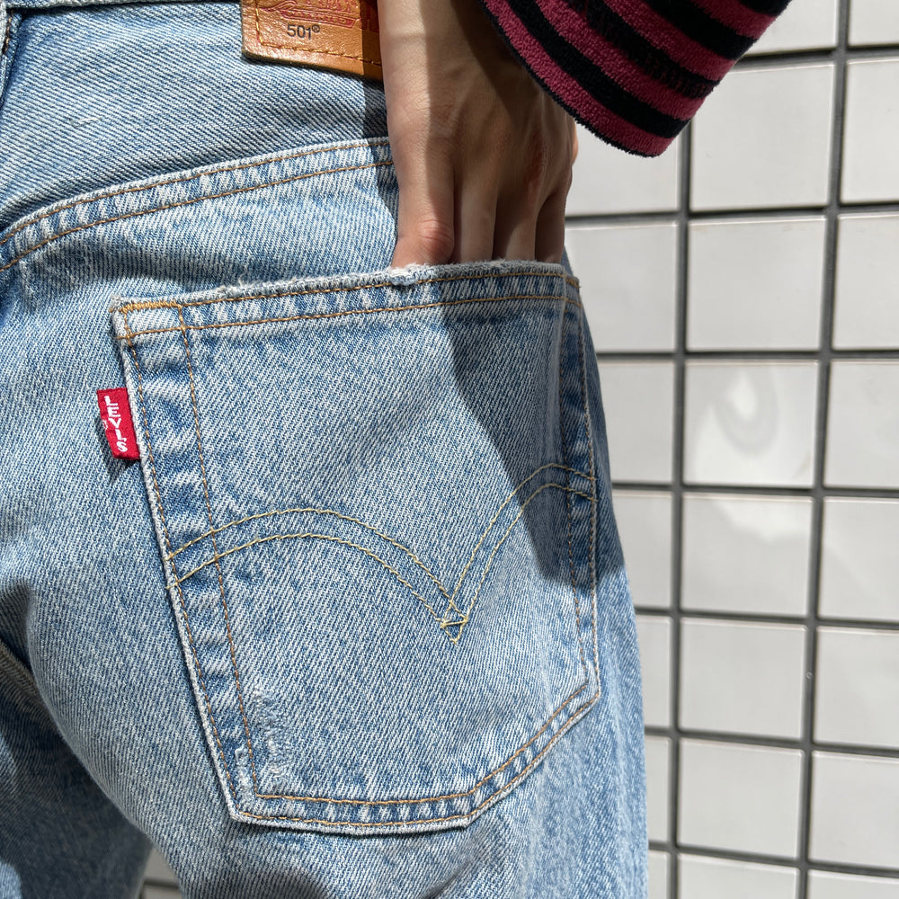 
                      
                        Levi's501ラインストーンデザインデニムパンツ
                      
                    