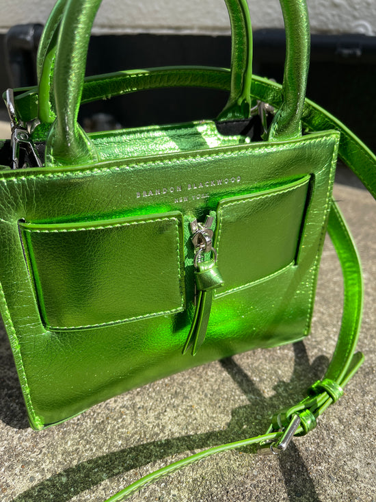 【Used】<br>"BRANDON BLACKWOOD"<br>メタリックハンドバッグ