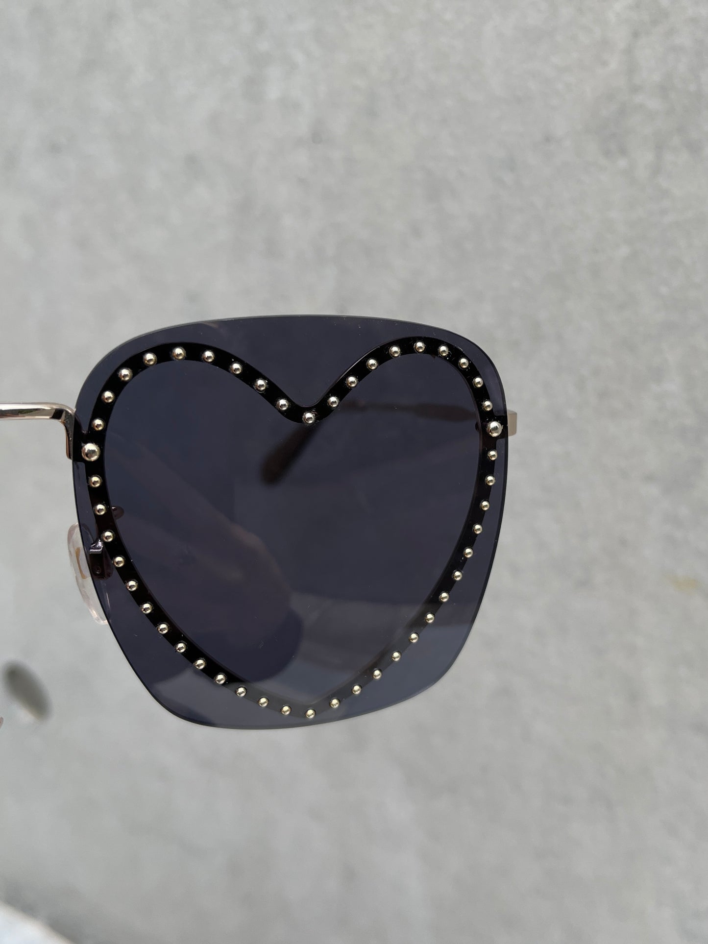 【Used】<br>"Marc Jacobs"メタルハートスクエアサングラス