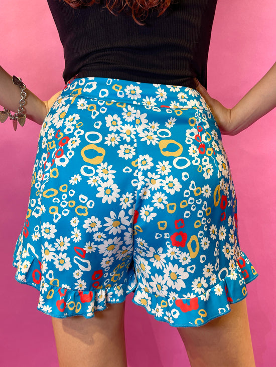 【Used】<br>花柄フリルショートパンツ