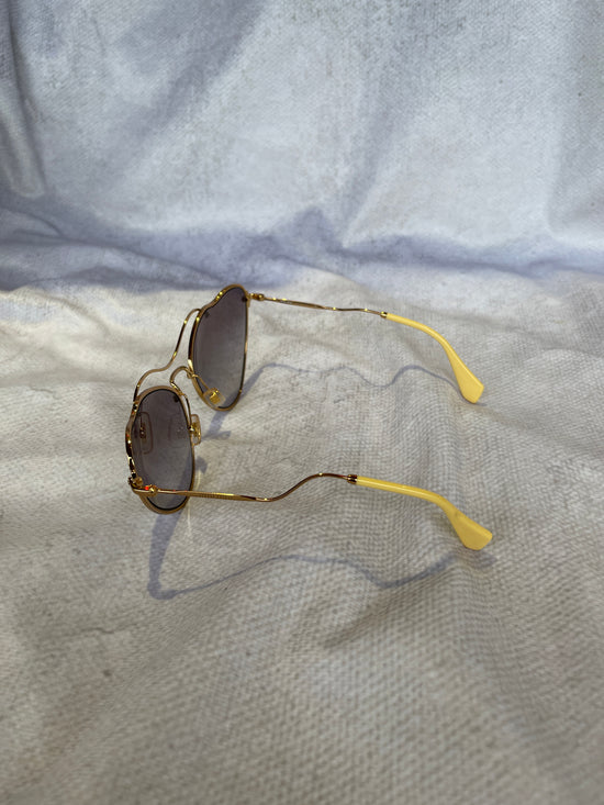 【Used】"miu miu" バタフライモチーフサングラス