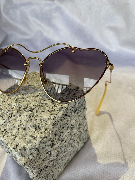 【Used】"miu miu" バタフライモチーフサングラス