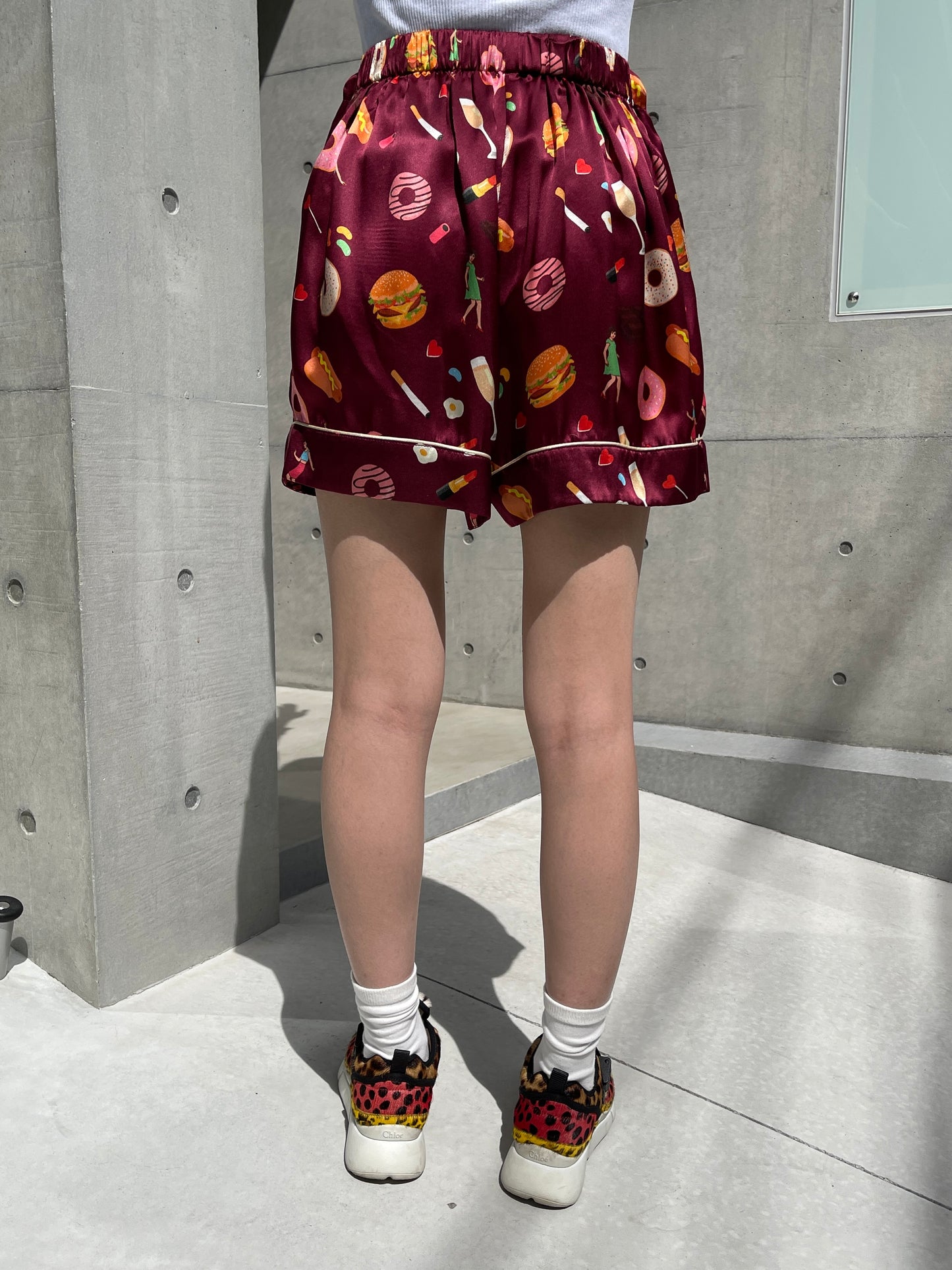【Used】<br>ユニーク柄シルクパジャマセットアップ