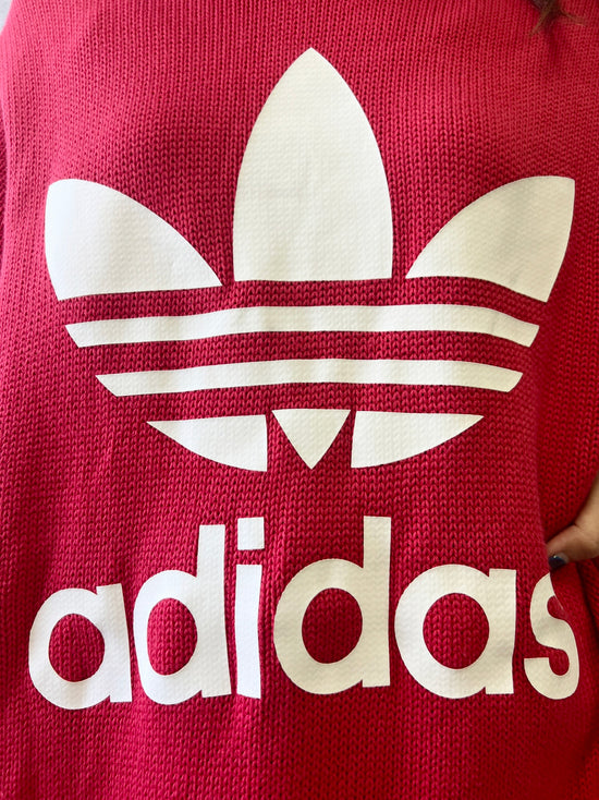 【Used】<br>"adidas"オーバーサイズロゴ半袖ニット