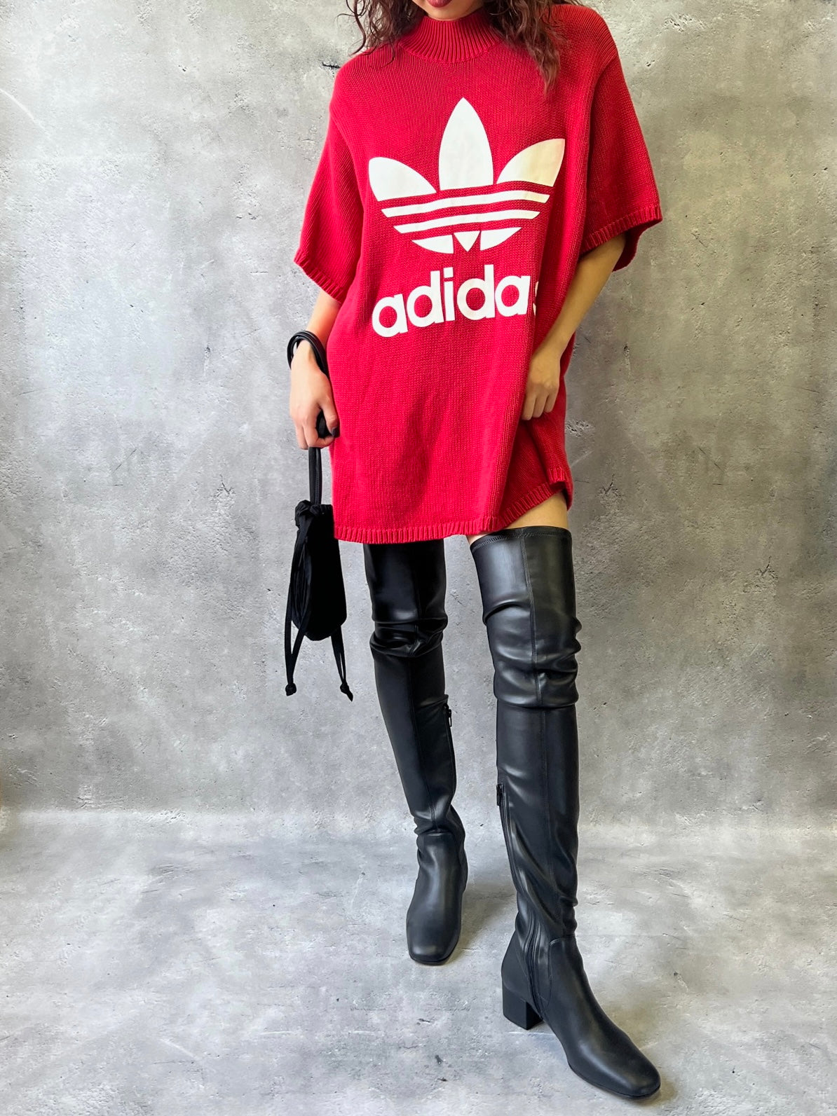 【Used】<br>”STAUD”フェイクレザーオーバーニーブーツ