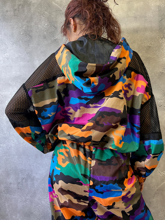 【Used】<br>カモフラージュ×メッシュパンツセットアップ