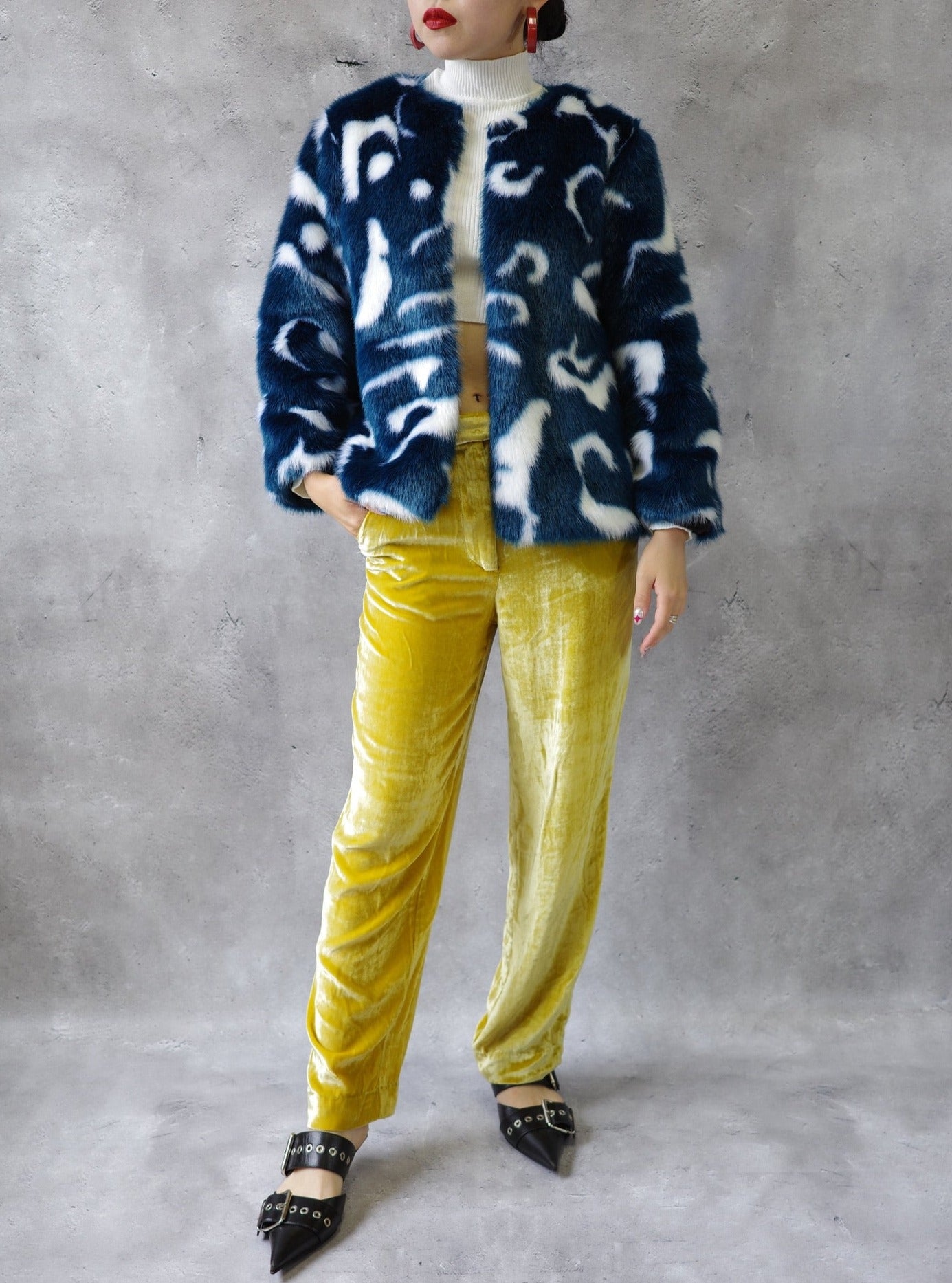 【Used】<br> はてな柄 ファージャケット