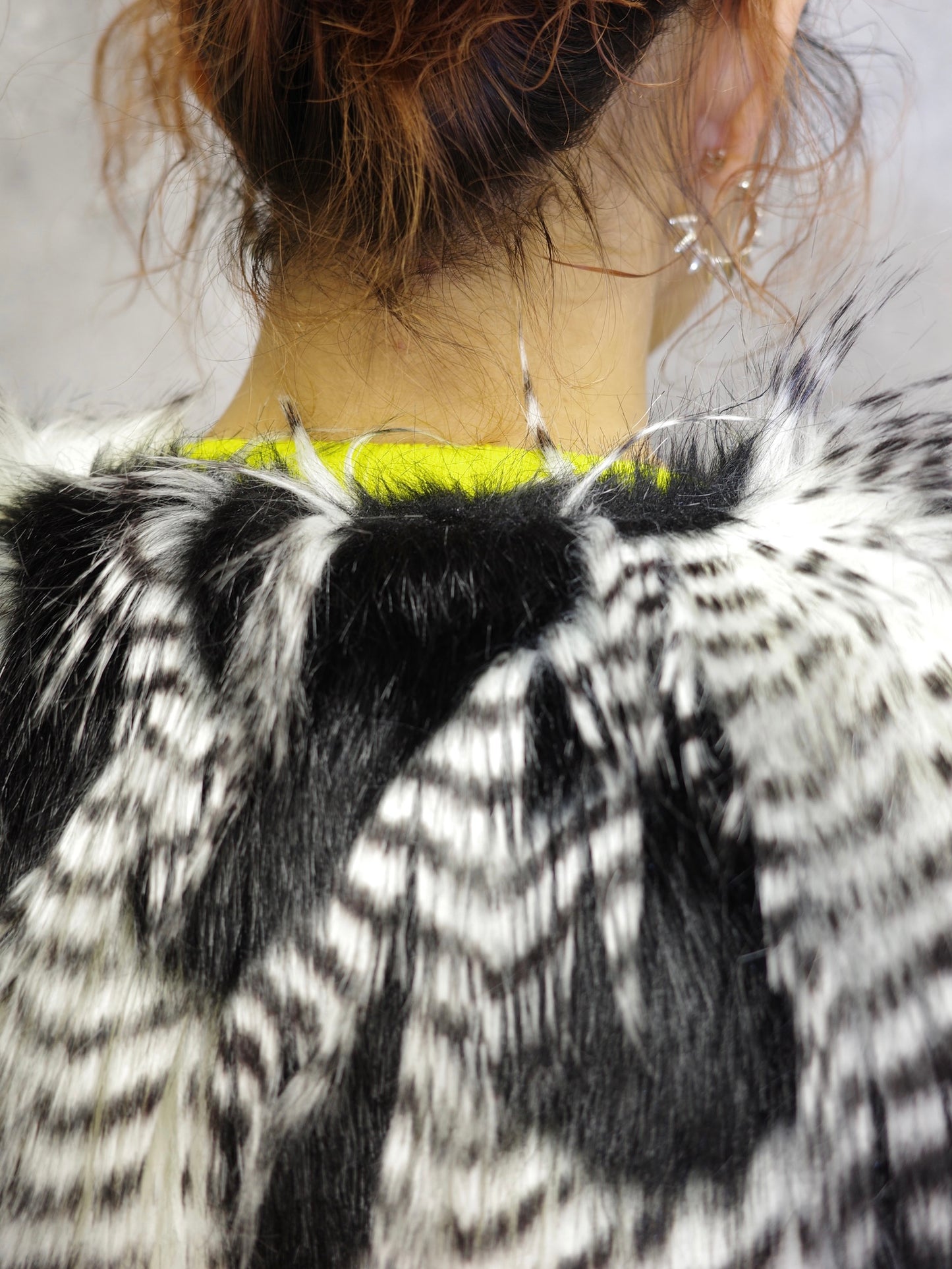 【Used】<br> "Trina Turk "ストライプファージャケット