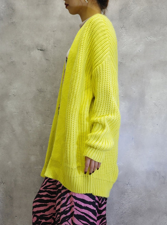 【Used】<br>イエローロングカーディガン