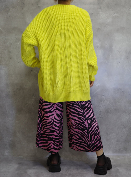 【Used】<br>イエローロングカーディガン
