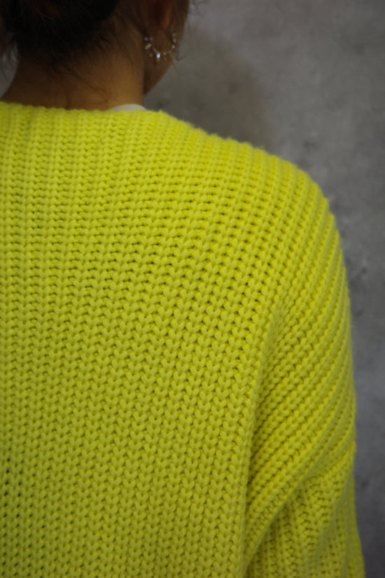 【Used】<br>イエローロングカーディガン