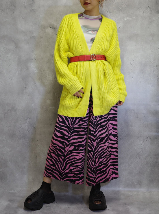 【Used】<br>イエローロングカーディガン