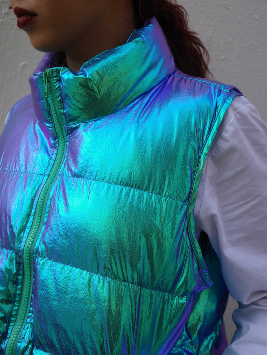 【Used】<br> メタリックダウンベスト