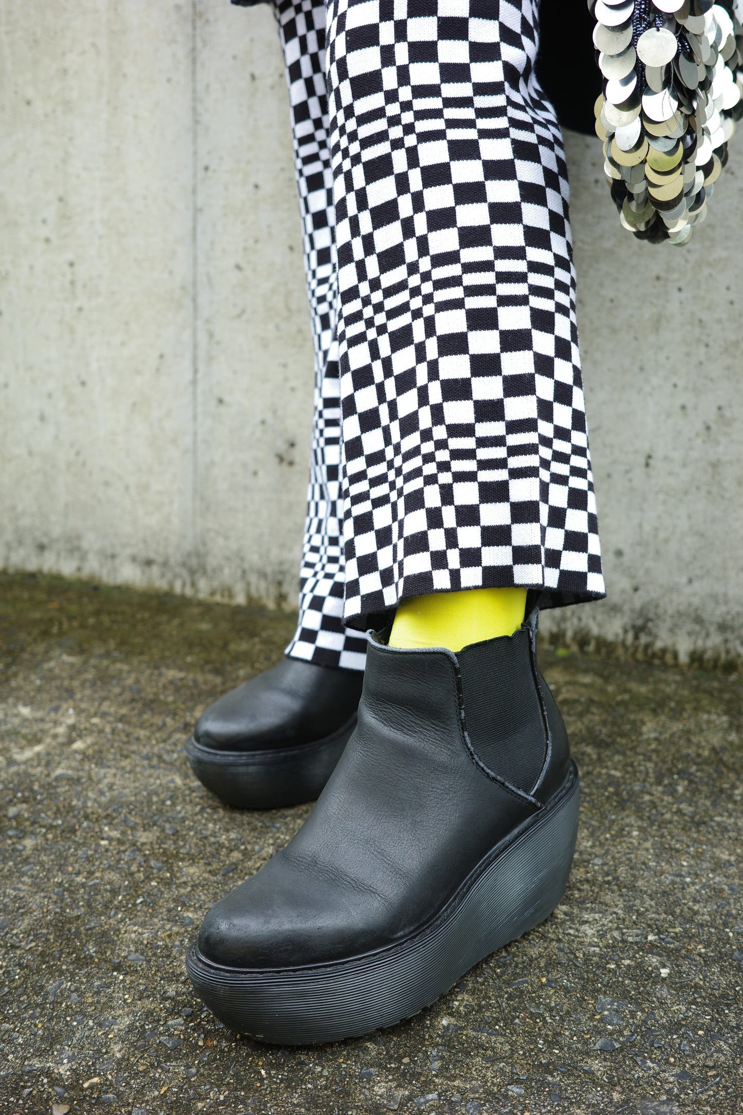 Dr.Martens ウェッジソールレザーブーツ