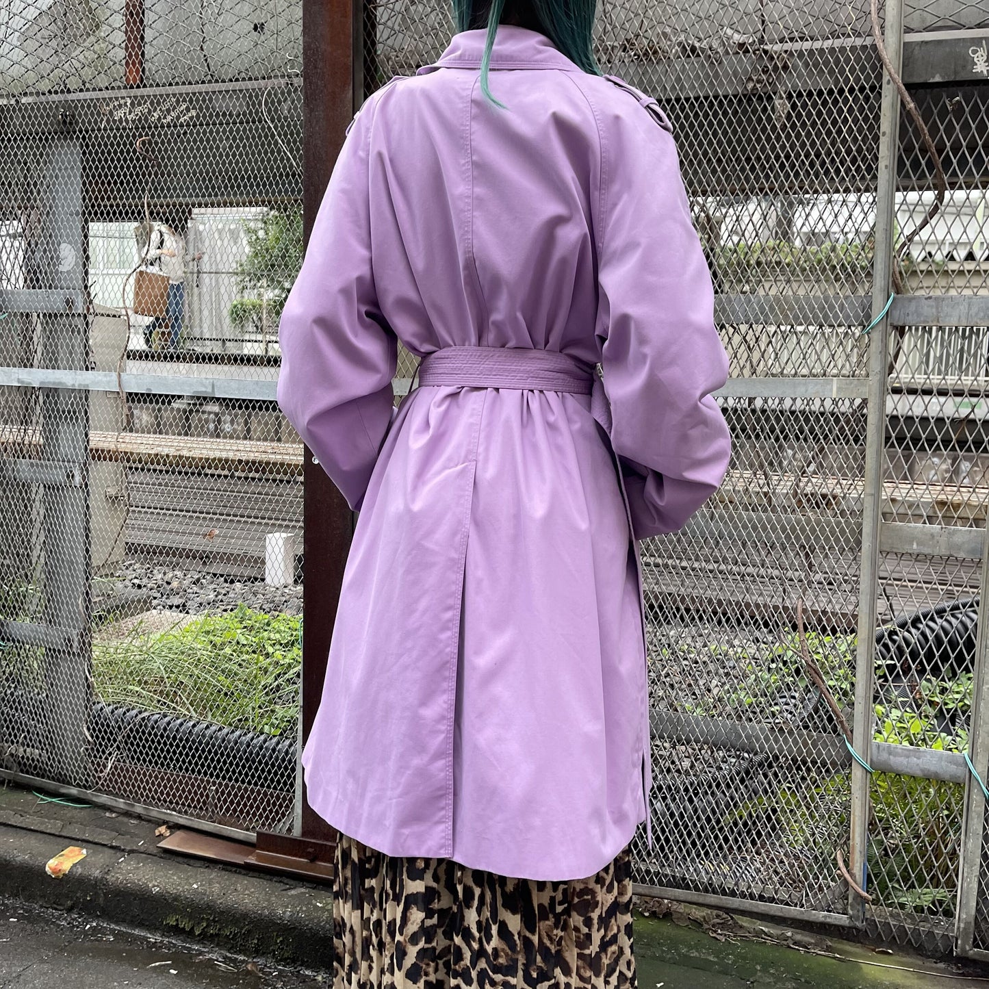 【Used】ラベンダートレンチコート