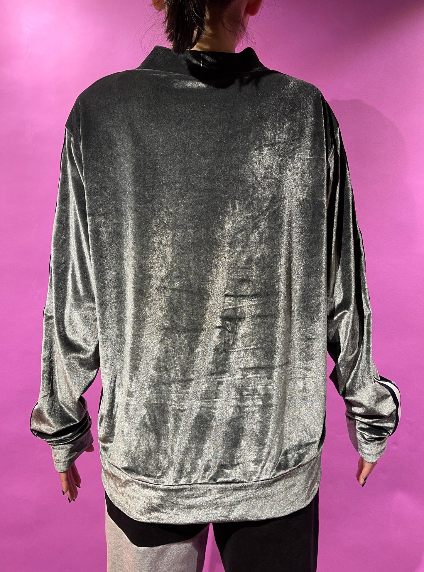 【Used】<br>サイドラインベロアハイネックトップス