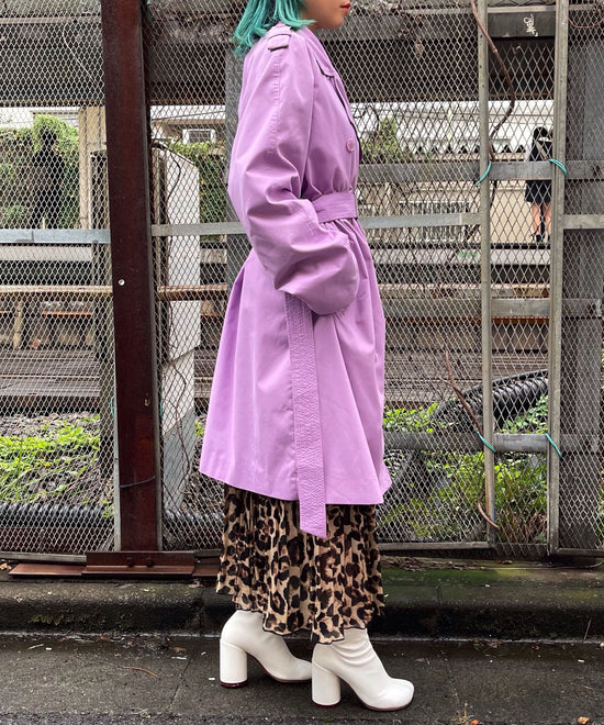 【Used】ラベンダートレンチコート