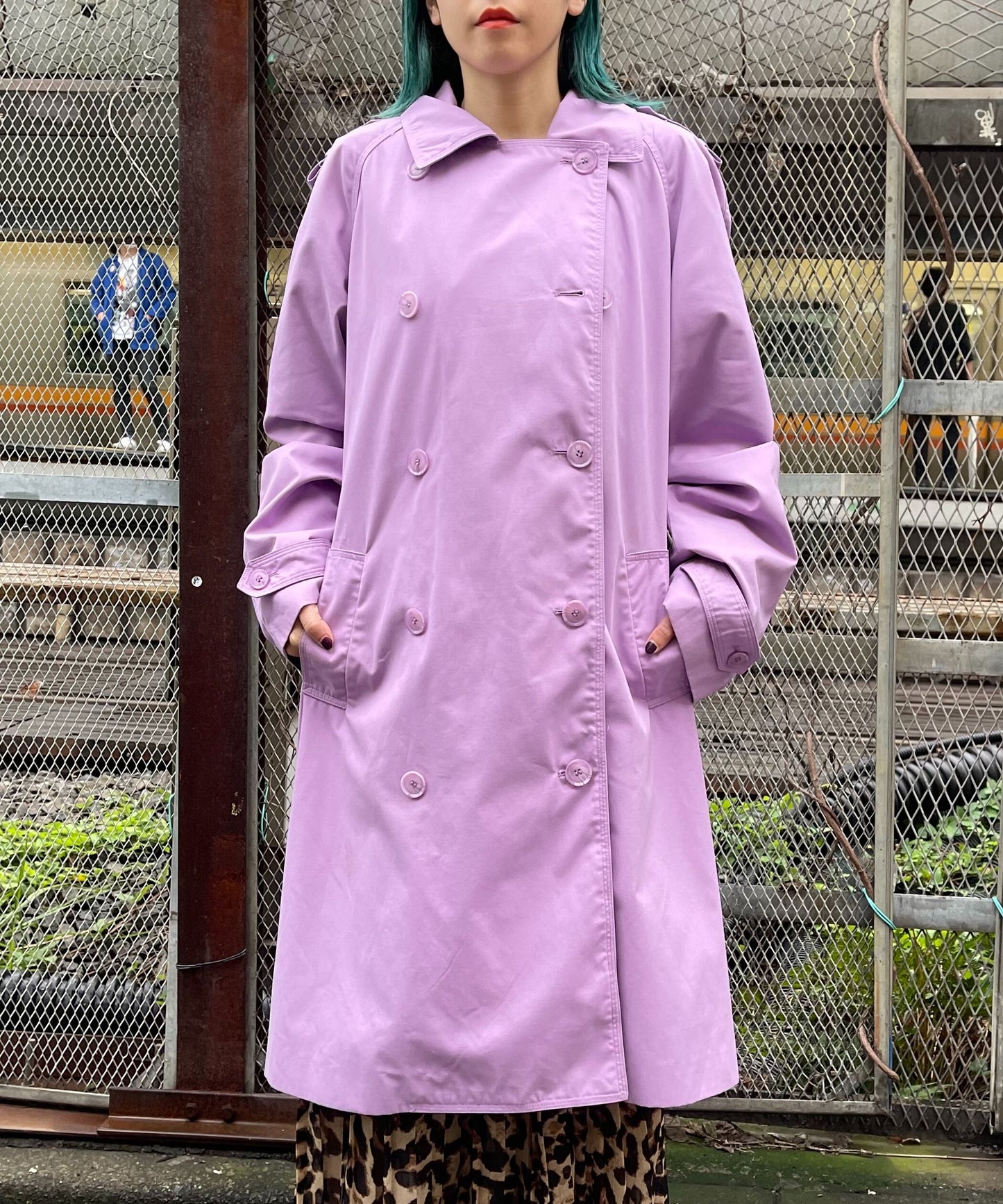 【Used】ラベンダートレンチコート