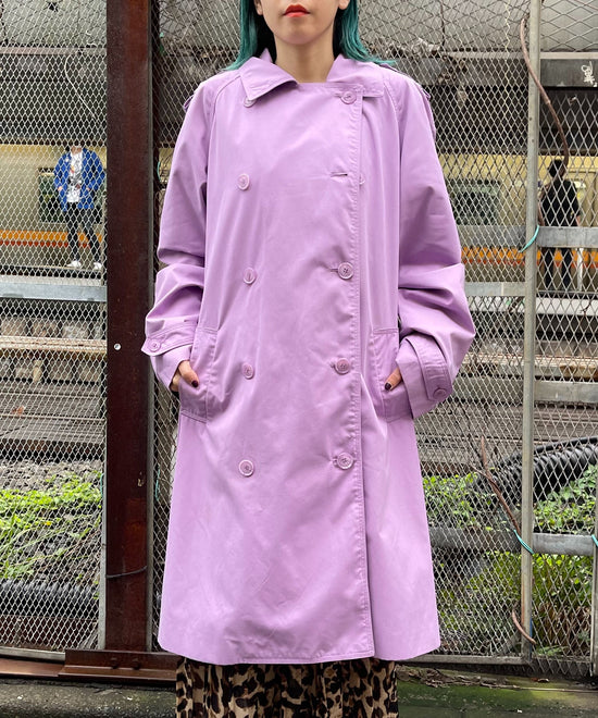 【Used】ラベンダートレンチコート