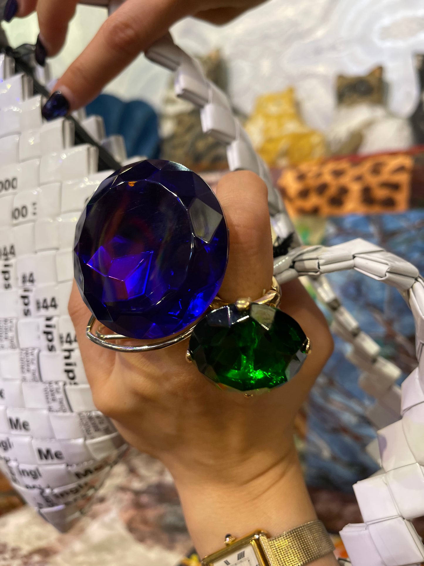 [select] Diamond Motif Ring Large