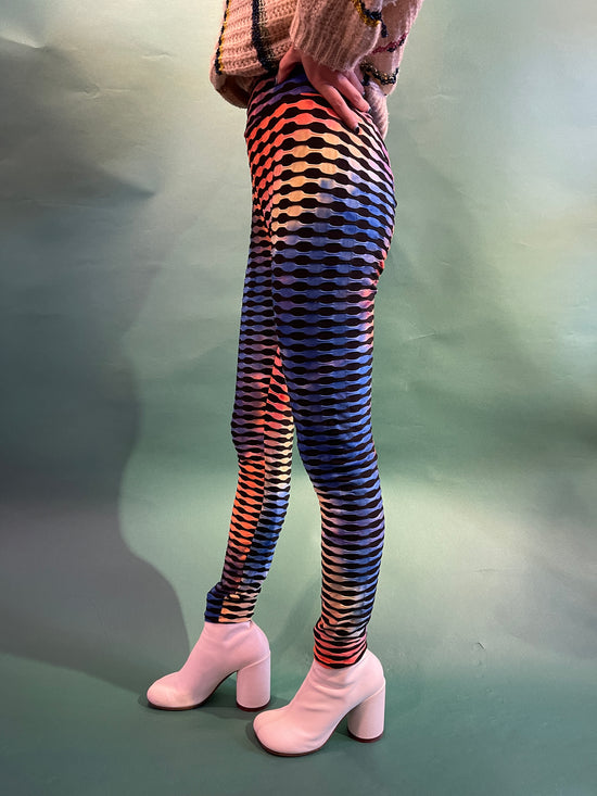 【Used】<br>ウェーブタイダイレギンス