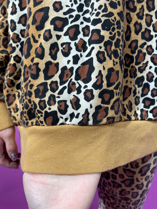 【Used】<br>"adidas"豹柄スウェットセットアップ