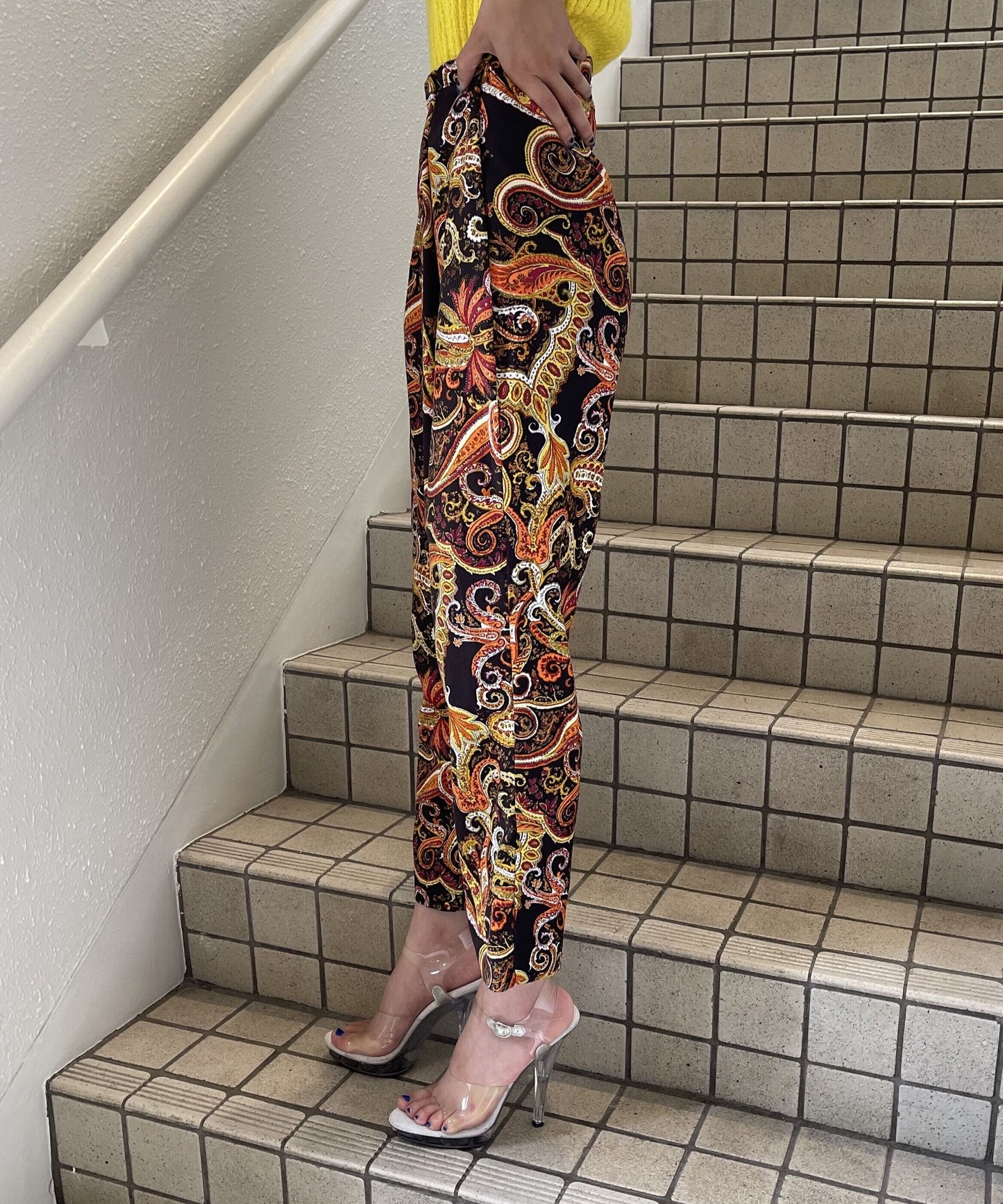 【Used】<br>ペイズリーデザインパンツ
