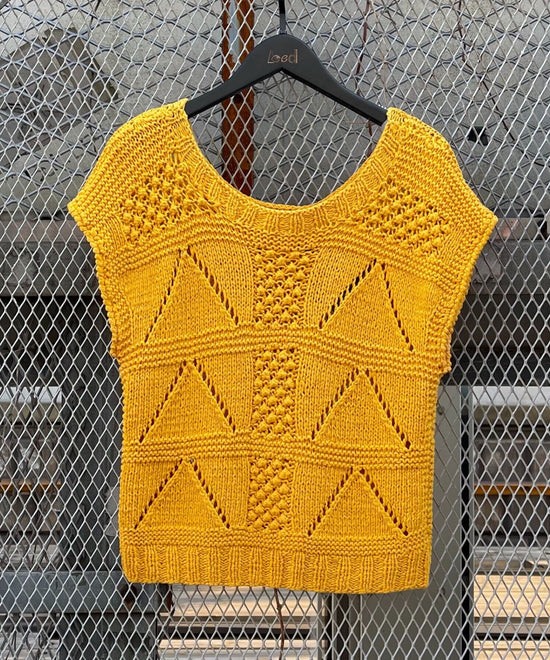 【Vintage】イエローニットタンクトップ