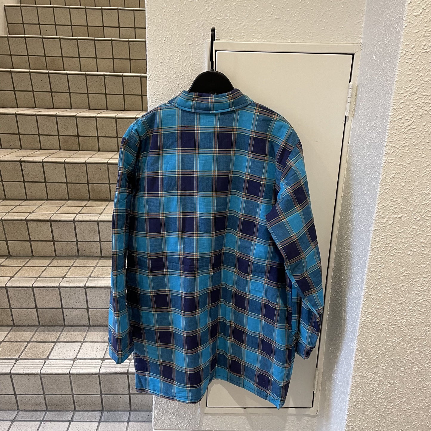 【Used】ブルーチェックコート