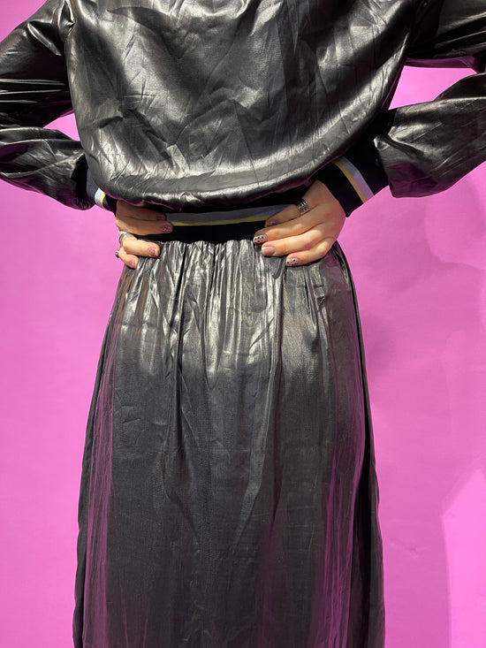 【Used】<br>ラスターブラックロングドレス