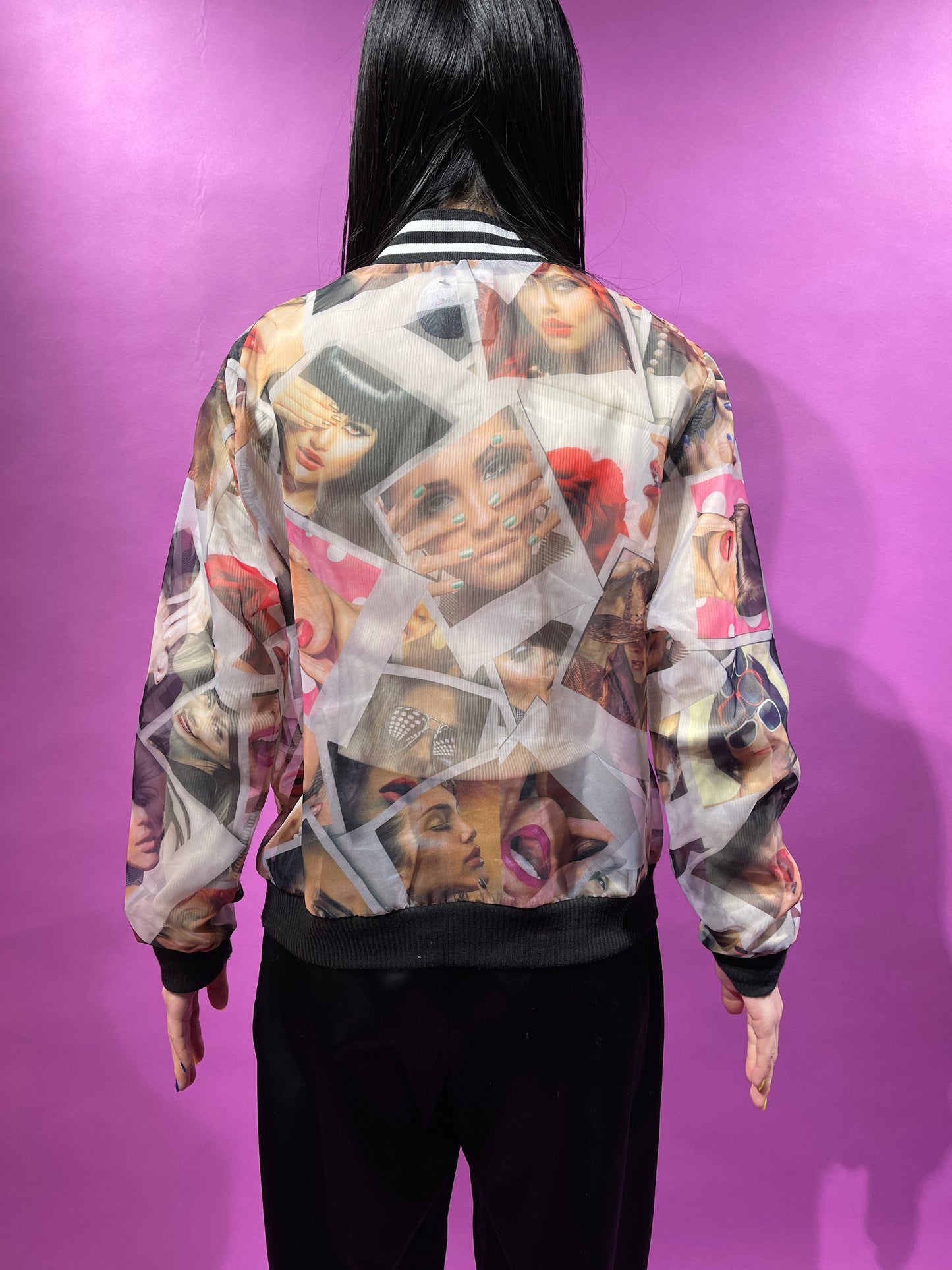 【Used】<br>コラージュフォトプリントブルゾン