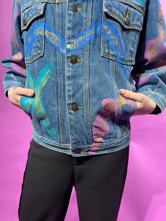 【Used】<br>ペイントデニムジャケット