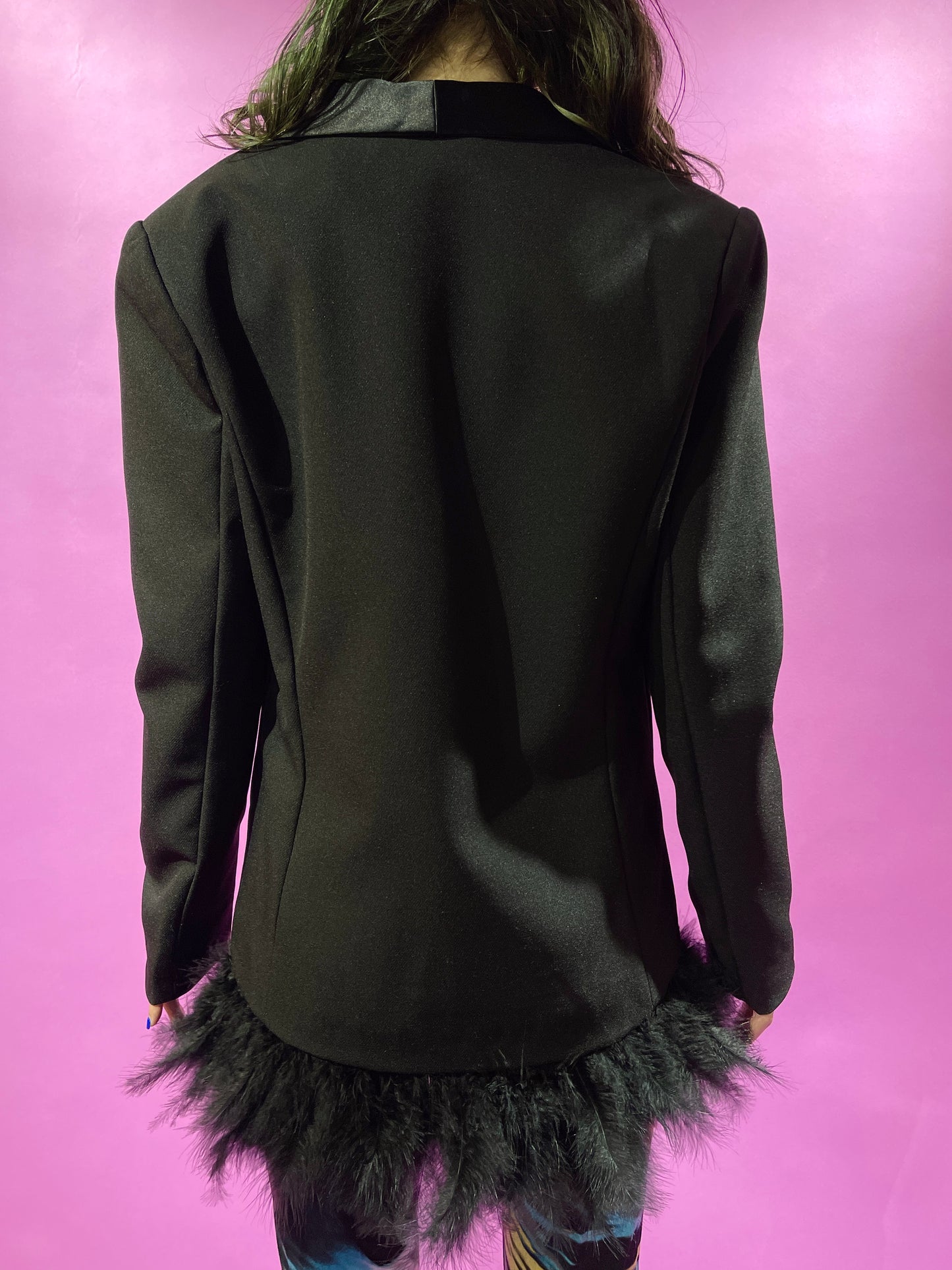 【Used】<br>フェザー付きテーラードジャケット