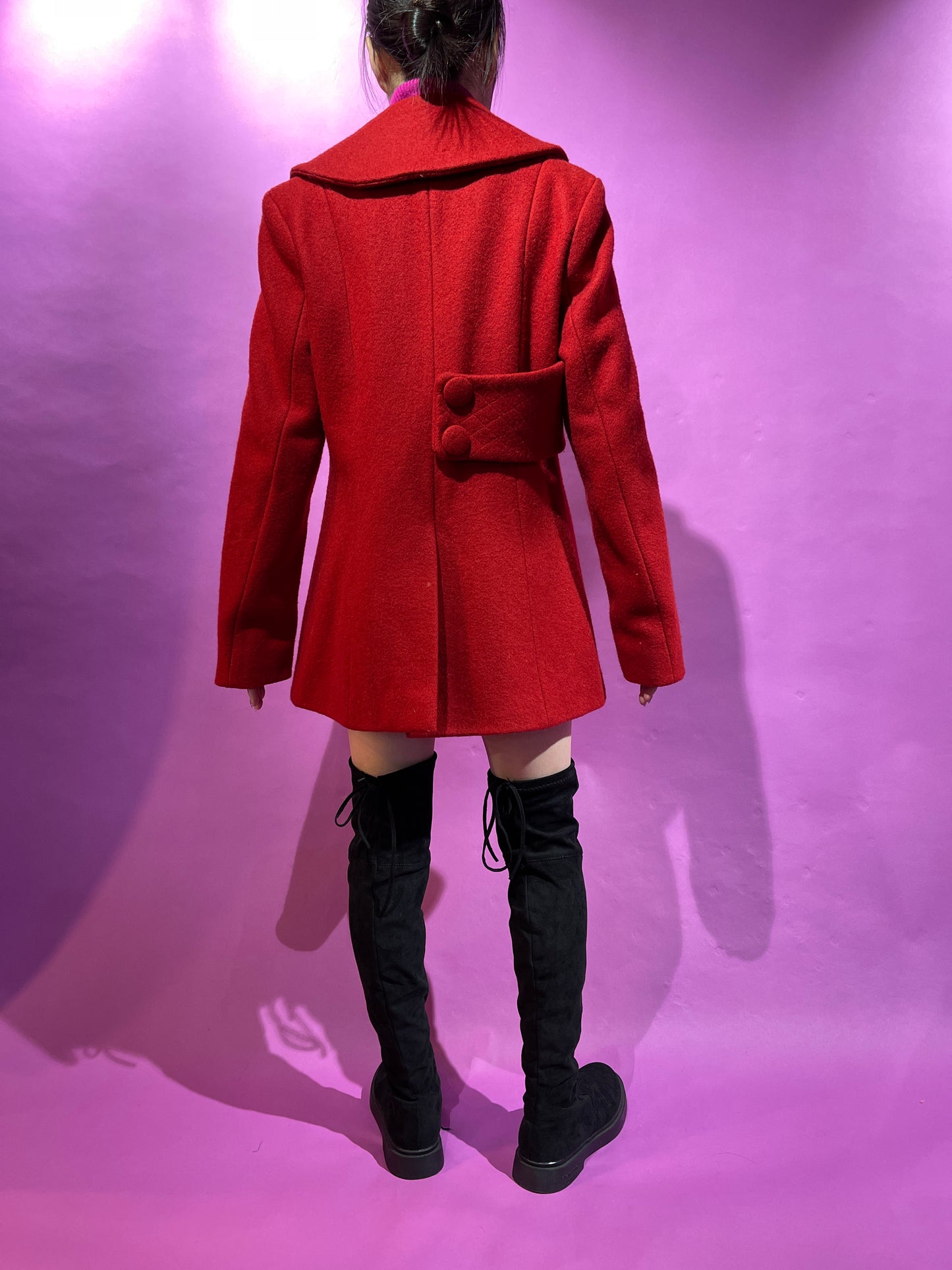 【Used】<br>ウールデザインショートコート