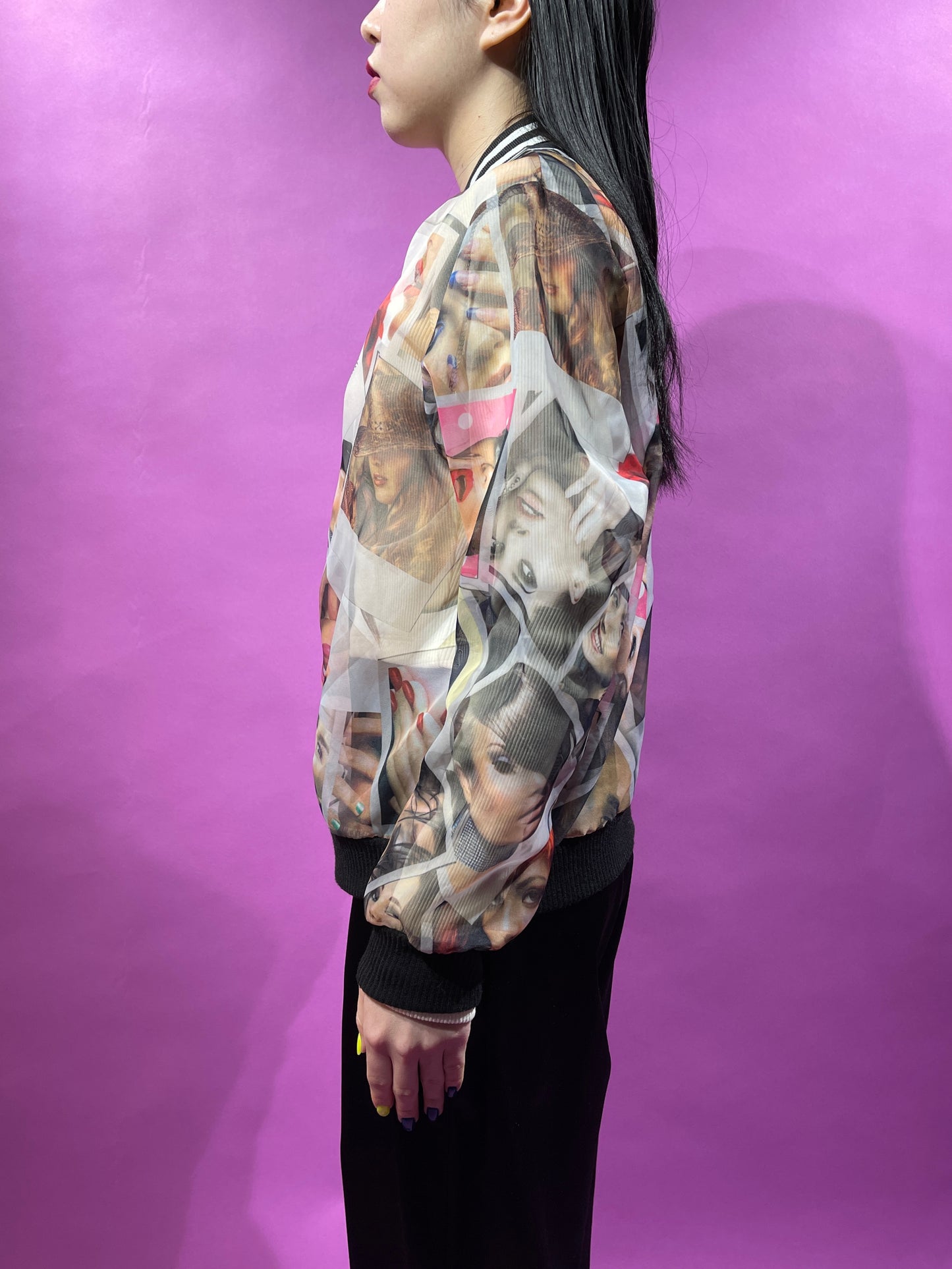 【Used】<br>コラージュフォトプリントブルゾン