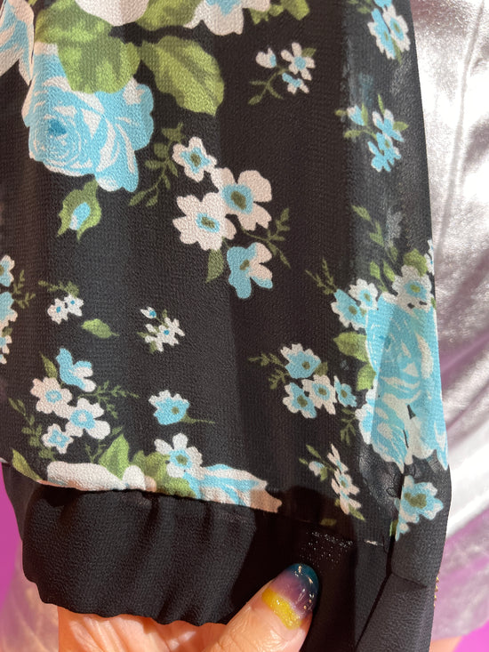 【Used】<br>フローラル柄シフォンジャケット
