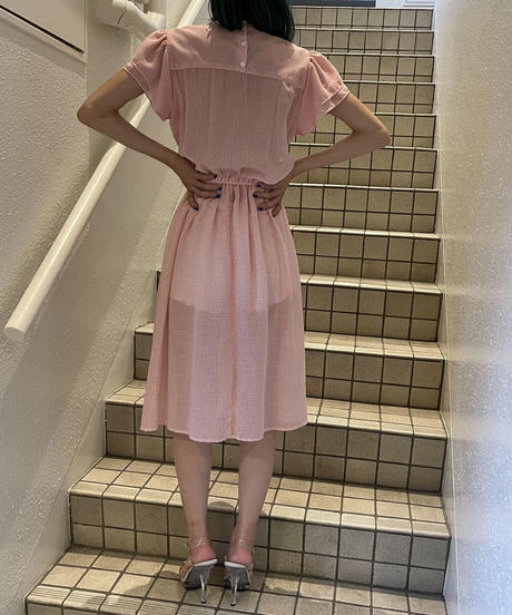 【Vintage】<br>Window Pane Checked Dress